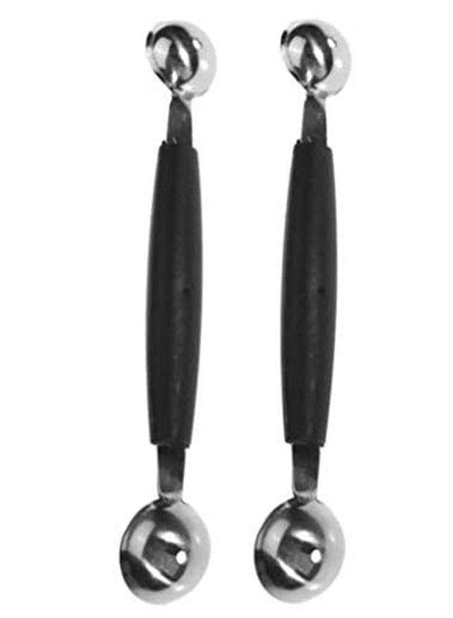 MAYANSHH Steel Double End Melon Baller | Melon Fruit Baller Scoop | 2PC - Image 2